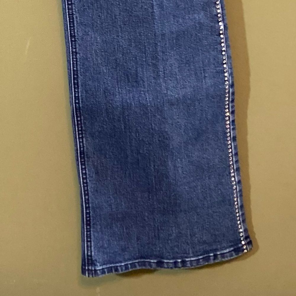 Christine Alexander Vintage Crystal Embellished straight leg, hi-rise jeans 16. - Picture 5 of 10